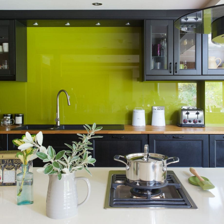 رنگ سبز در آشپزخانه
