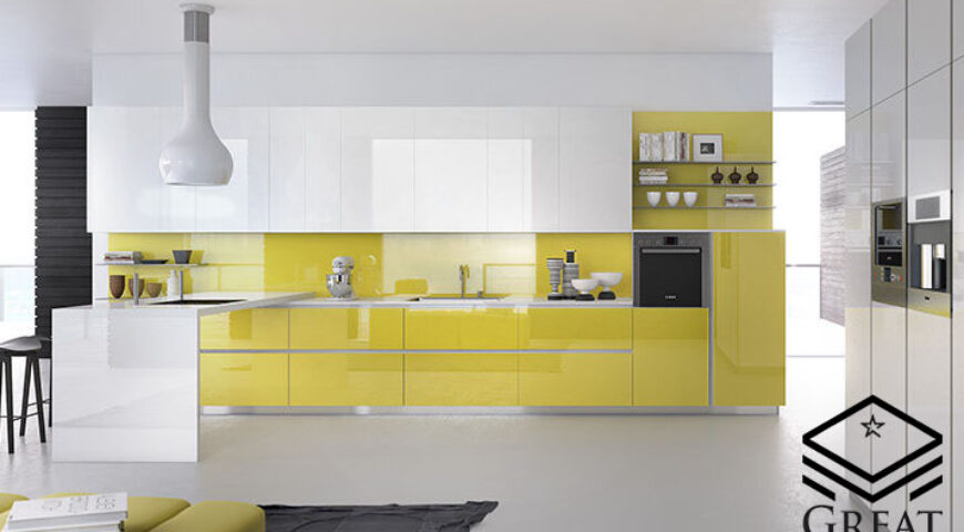 ترکیب رنگ کابینت آشپزخانه هایگلاس (قسمت اول)