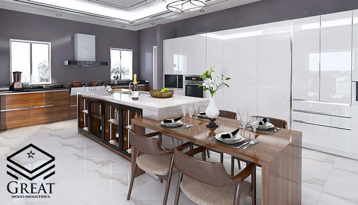 گریت کابینت | شرکت کابینت آشپزخانه گریت | white highglass cabinet 6 1