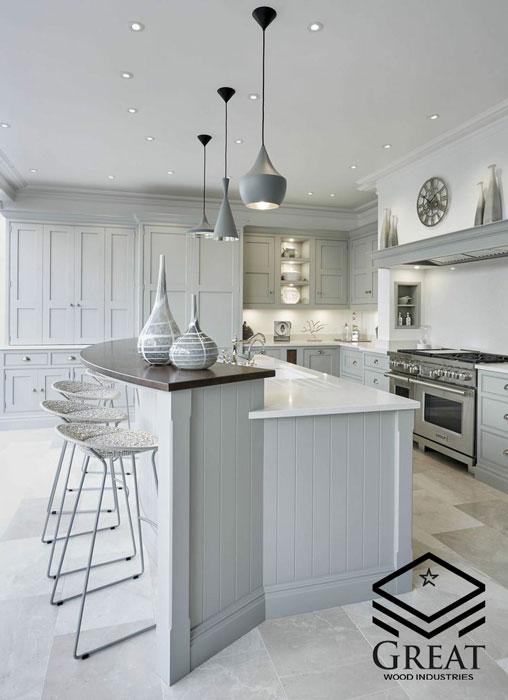 گریت کابینت | شرکت کابینت آشپزخانه گریت | white cabinet in interior kitchen design 1