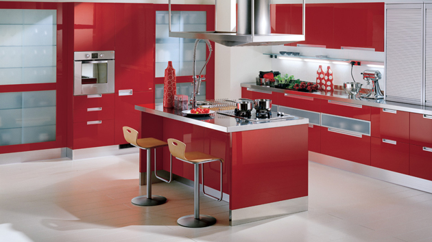 گریت کابینت | شرکت کابینت آشپزخانه گریت | red cabinet 1