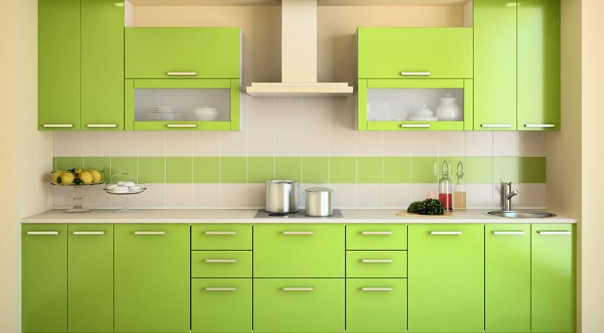 استفاده از رنگ سبز در آشپزخانه