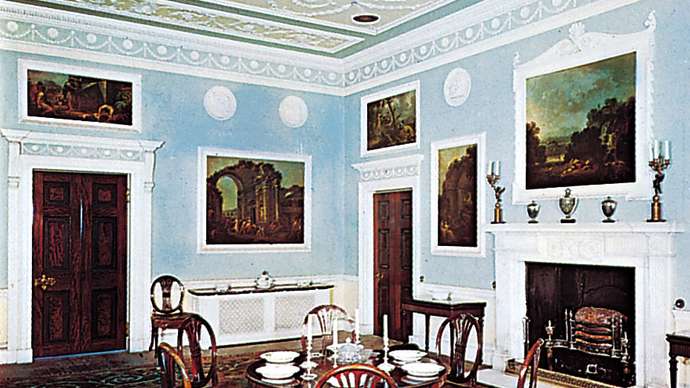 گریت کابینت | شرکت کابینت آشپزخانه گریت | dining room plasterwork Saltram House Devon Robert 1768