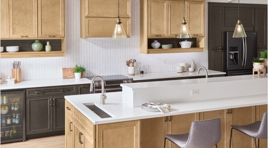 کابینت هایگلاس سفید طلایی؛ خاص، زیبا، مجلل!