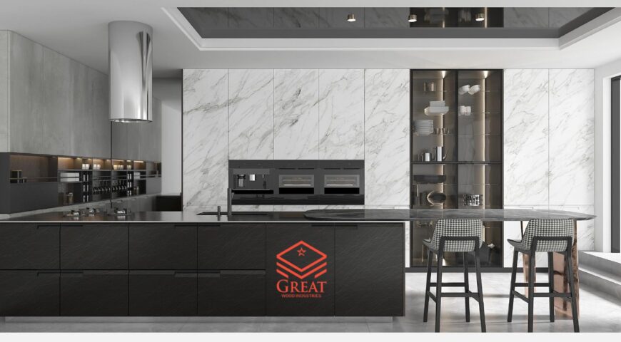 کابینت پولیشی در آشپزخانه کوچک