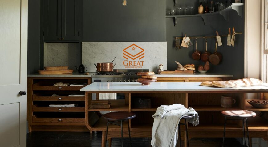 دکوراسیون آشپزخانه کابینت نئوکلاسیک