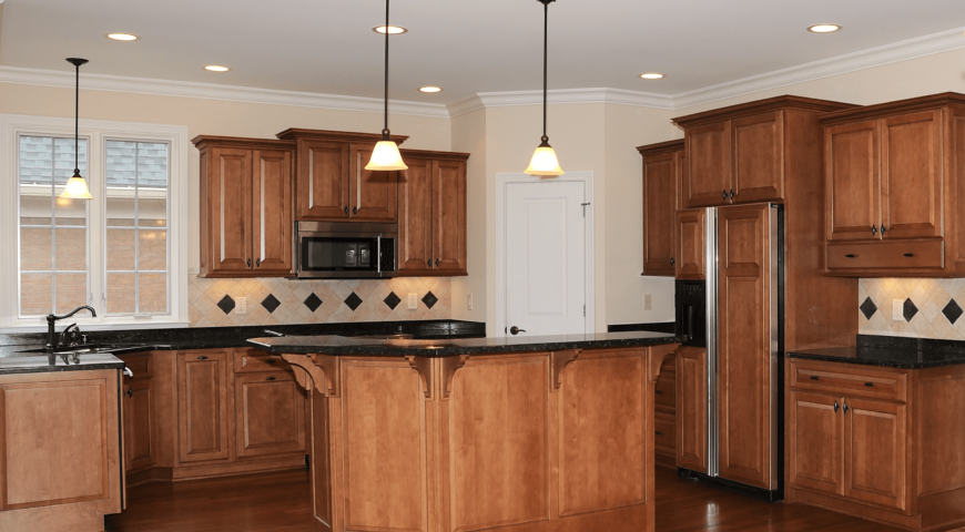 کابینت نئوکلاسیک در آشپزخانه اپن
