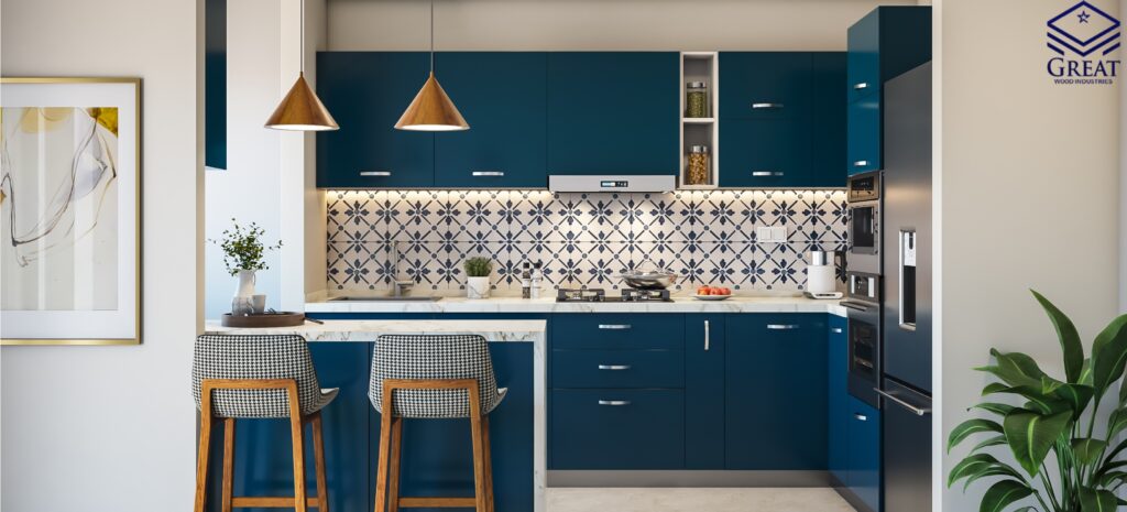 طراحی دکوراسیون آشپزخانه با انواع کابینت