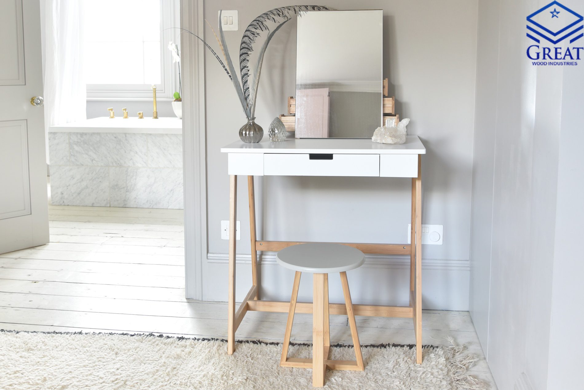 گریت کابینت | شرکت کابینت آشپزخانه گریت | Mini Desk dressing table 1