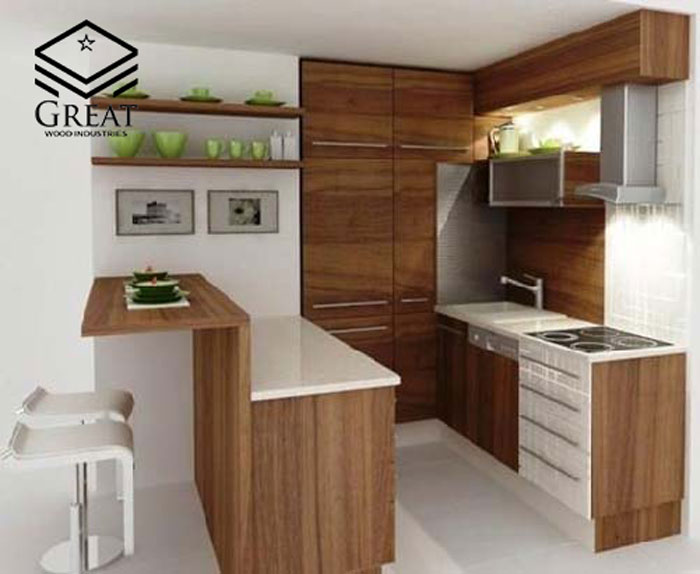 کابینت ساده برای آشپزخانه مدرن