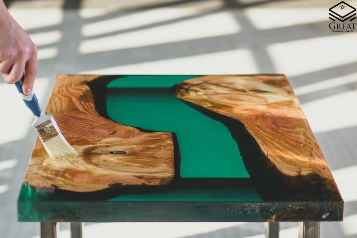 گریت کابینت | شرکت کابینت آشپزخانه گریت | epoxy resin furniture river table transparent