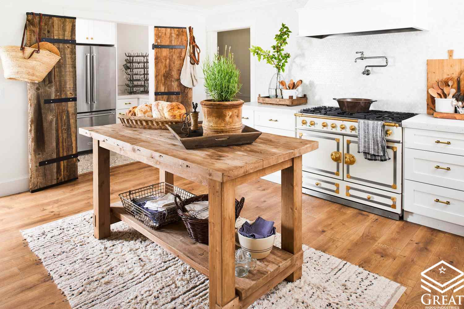 کابینت چوب طبیعی مدرن بهترین کابینت آشپزخانه