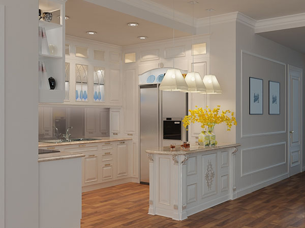 ایده های بسیار زیبا برای کابینت آشپزخانه نئوکلاسیک