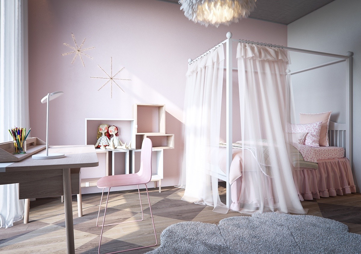گریت کابینت | شرکت کابینت آشپزخانه گریت | pretty pink bedroom decor for princess theme