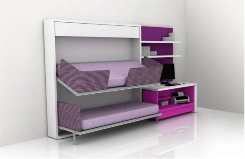 گریت کابینت | شرکت کابینت آشپزخانه گریت | purple grey white minimalist furniture min